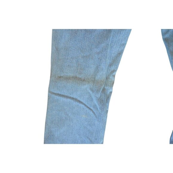 Vintage y2k Taunt Womens Distressed Light Blue Denim Jeans Pink Accents Size 7L - Picture 9 of 14